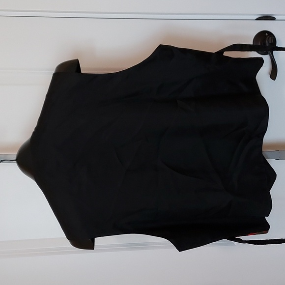 Retro 90s Southwest Print Of Reds, Blues, Oranges Vest with Tie Back Size Large - Picture 6 of 9